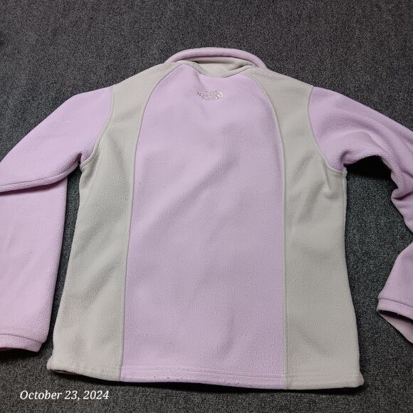 The North Face Fleece Jacket Women Medium Purple Full Zip Pockets - Picture 8 of 8